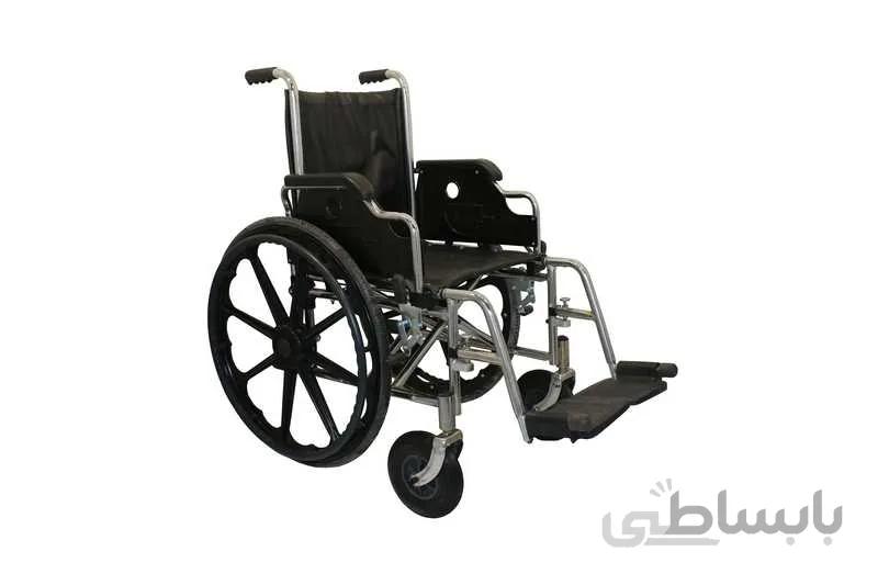 ویلچر ارتوپدی بازویی زیر دوبل اسپرت با چرخ جلو پهن TW8000
