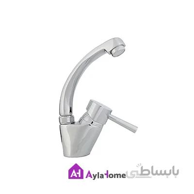 شیر روشویی علم ضخیم کوتاه موست مدل راکت کروم