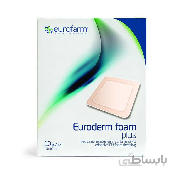 پانسمان فوم چسب­دار یوروفارم ۱۵*۱۵ Foam Plus
