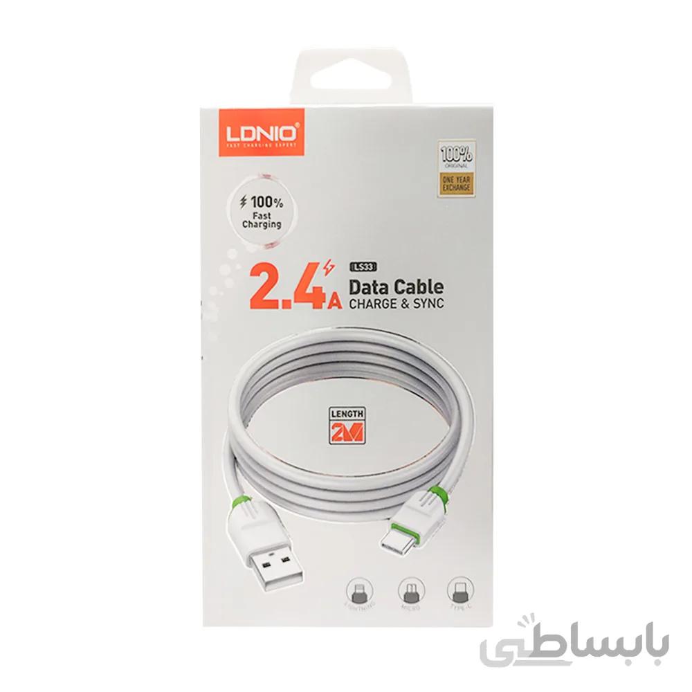 كابل Type-C الدینیو مدل LDNIO LS33 طول 2 متر