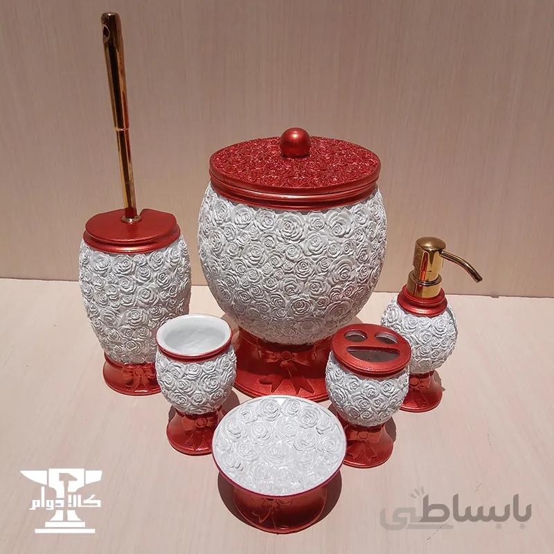ست سرویس بهداشتی رزینی مدل بوستان | ۶ پارچه