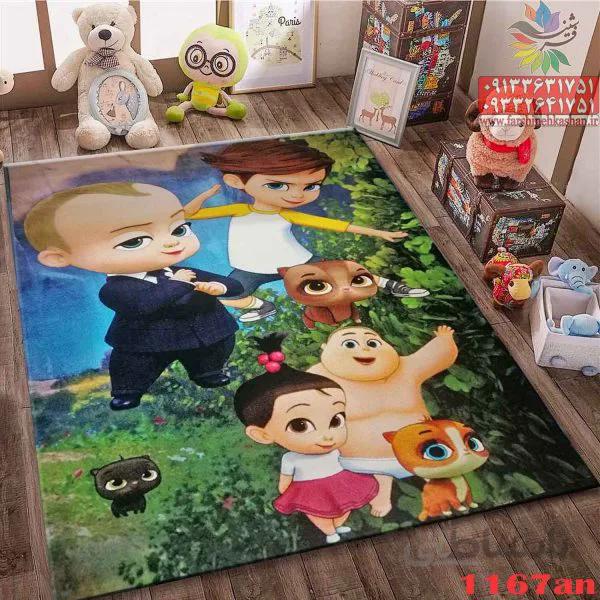 فرش کودک طرح باب اسفنجی کد 1167an