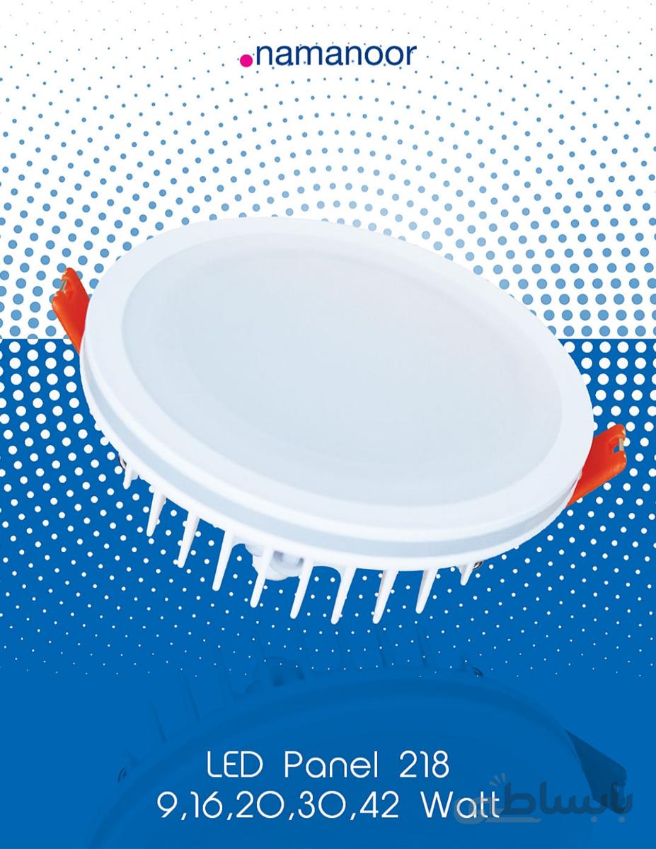 پنل LED توکار دور شیشه مدل218 42وات نمانور