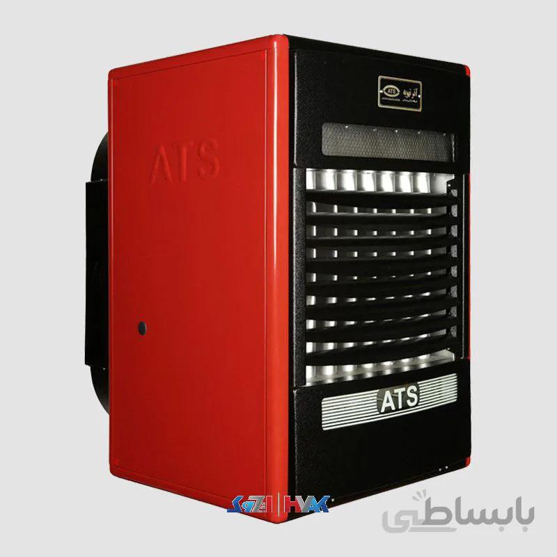 هیتر چگالشی آذر تهویه مدل A650CH ا سوپر هیتر گازی (بخاری کارگاهی) چگالشی A650CH شرکت آذرتهویه همراه با فن دمنده، مناسب برای فضای 1500-1300 متر مکعب با راندمان حرارتی 100%