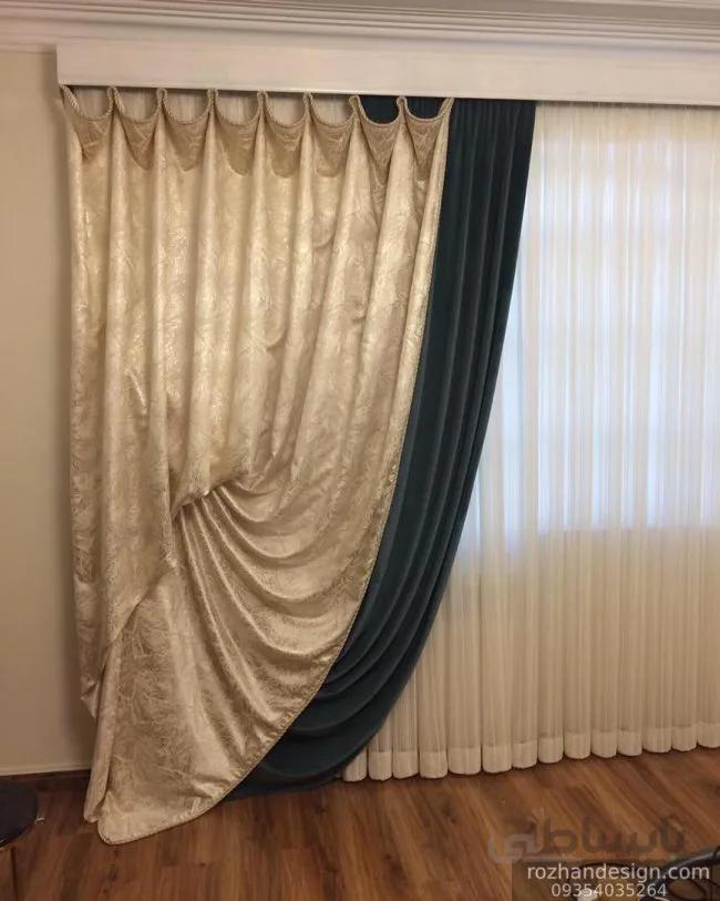 ساتن طرح پتینه برگی براق کد 13351 در 4 رنگ