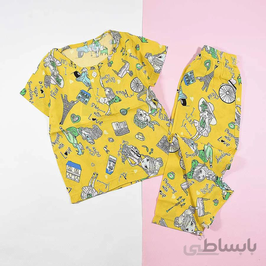 بلوز شلوار راحتی بچه گانه دخترانه کد 2206
