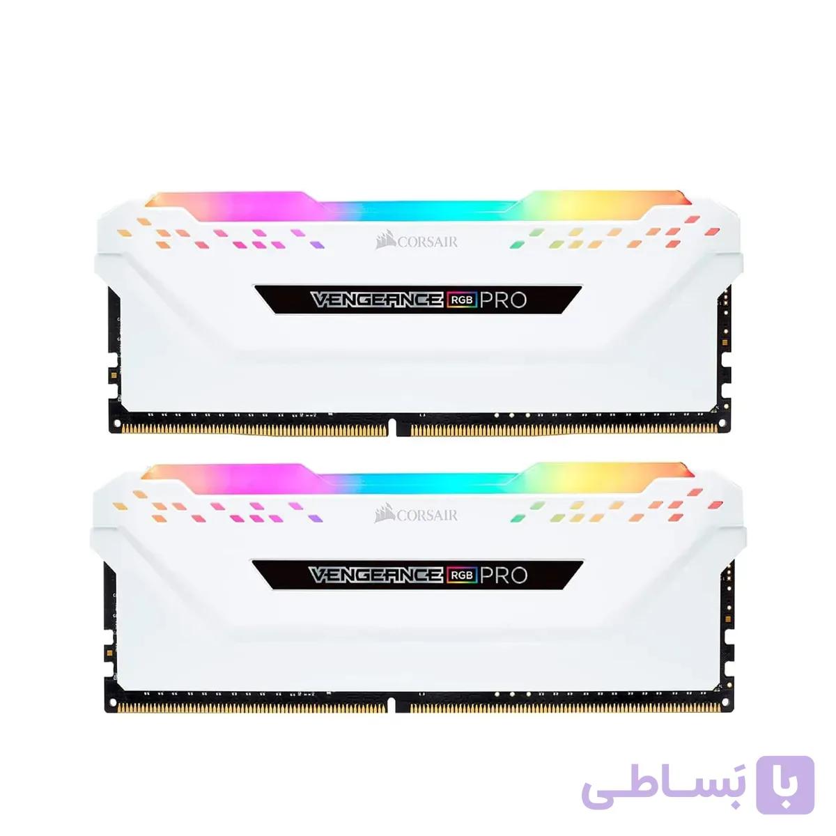 رم دسکتاپ DDR4 Corsair  دو کاناله 3200 مگاهرتز مدل VENGEANCE® RGB PRO ظرفیت 16 گیگابایت — تصویر 1