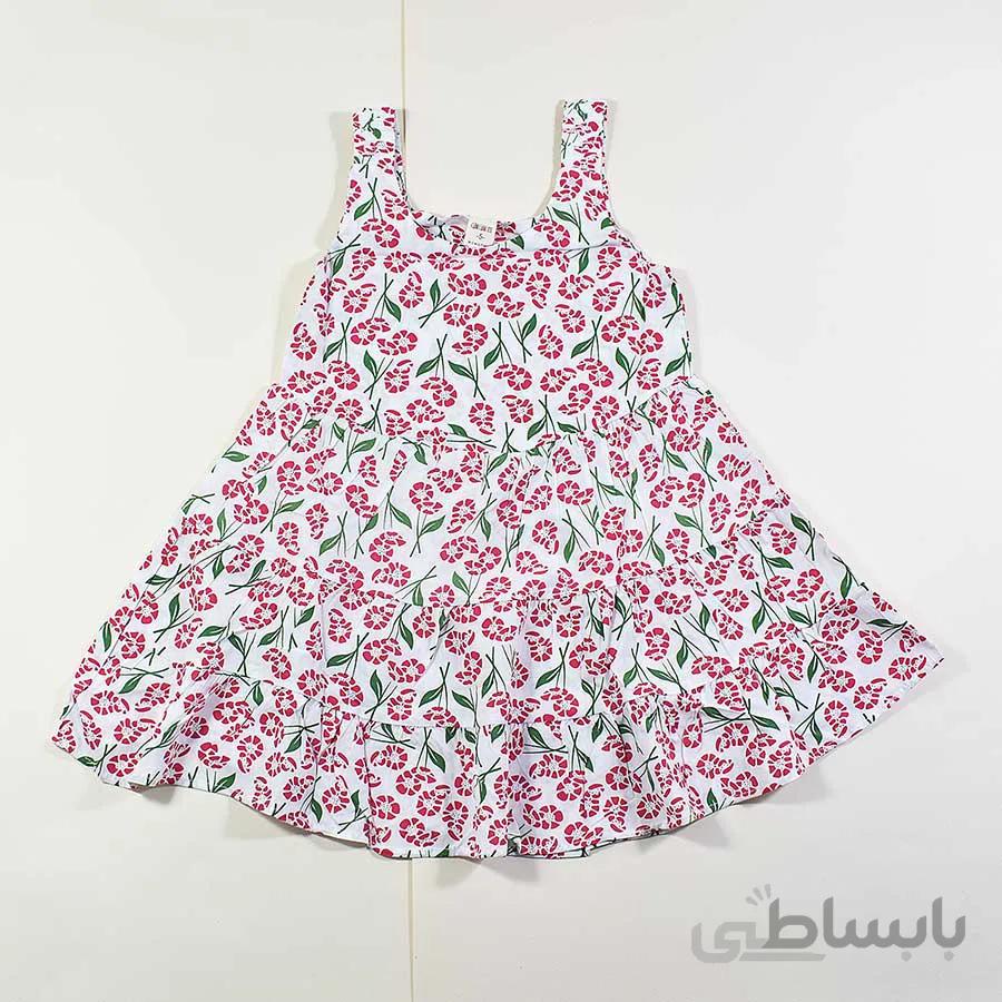 پیراهن بچه گانه دخترانه طرح گل کد 2433