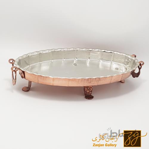 مرغ خوری مسی پایه کوتاه سایز کوچک