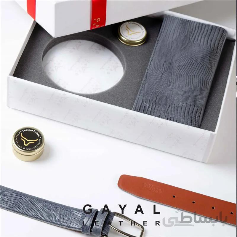 ست مردانه گَیال چرم S35 طوسی