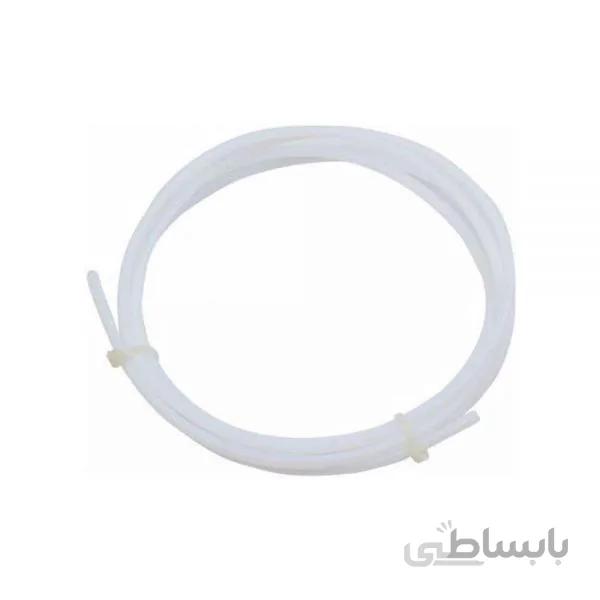 لوله متريال تفلون سفيد رنگ با قطرخارجی 3 و قطر داخلی 2 ميلي متر / White PTFE tube 2x3mm