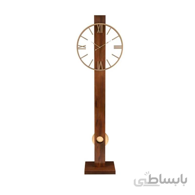 ساعت ایستاده و کنار سالنی لوتوس مدل 14141 قهوه ای