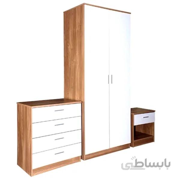 مجموعه کمد،دراور و پاتختی لمکده مدل AMAZON33