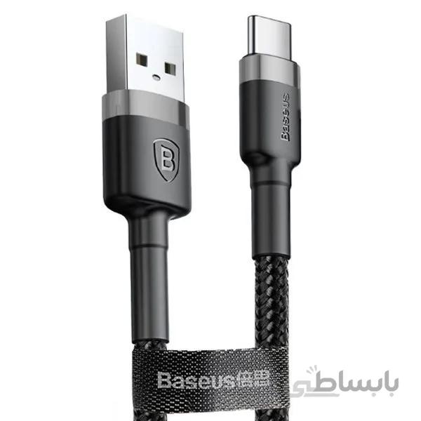کابل تبدیل USB به USB-C باسئوس مدل BASEUS CATKLF-BG1 Cafule طول 1 متر