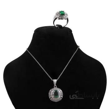 نیم ست نقره زنانه مدل کوارتز کد NTR_336
