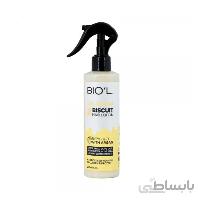 لوسیون مو بیول مدل Ice Cream Biscuit حجم 400 میلی لیتر ا Biol hair lotion model Ice Cream Biscuit 400 ml