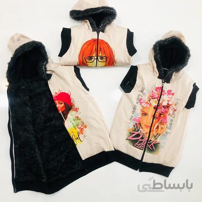 جلیقه داخل خز دخترانه