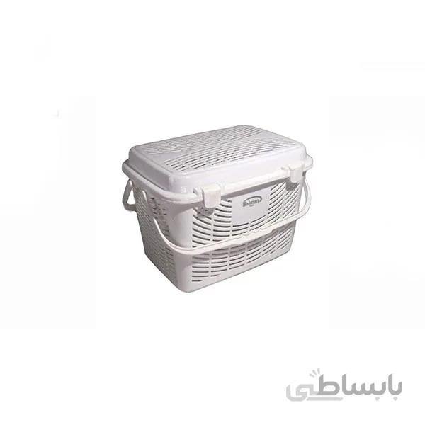 سبد پیک نیک سلمان پلاستیک مدل چهار قفل سوپر