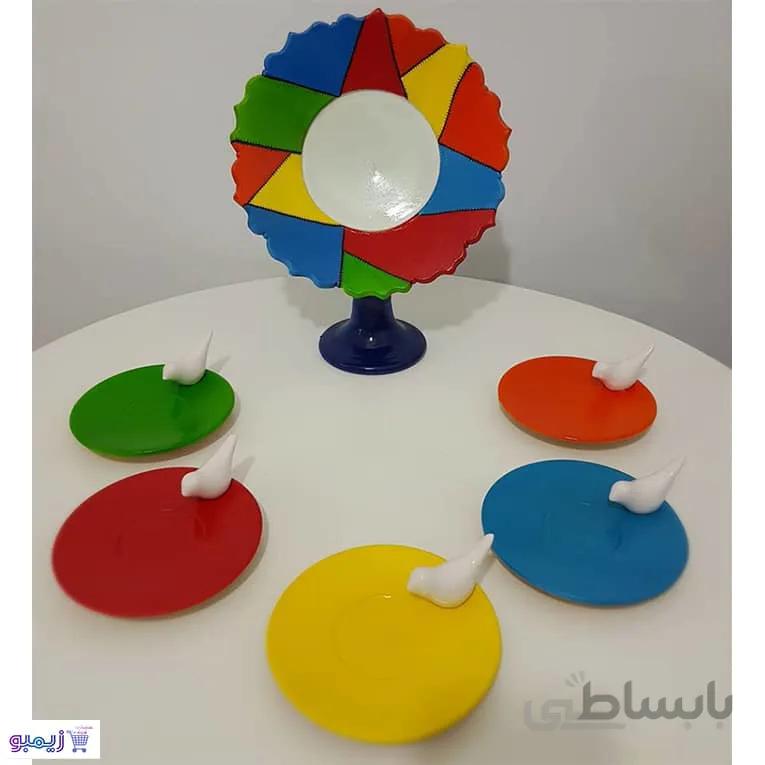 ست 7سین سفالی رنگارنگ
