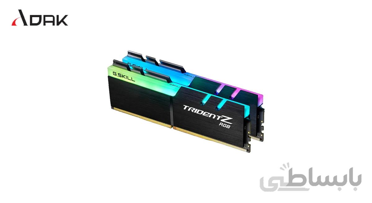 رم دسکتاپ جی اسکیل G.SKILL TridentZ RGB 32GB DDR4 3200 CL16-2×16 ا G.SKILL-TZRGB-32GB-DDR4-3200-CL16
