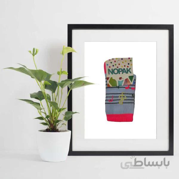 جوراب دخترانه ساق دار Nopak طرح موزیک