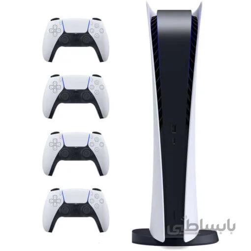 کنسول بازی سونی PS5 Digital | به همراه سه دسته اضافه ا Playstation 5 Digital + 3 extra controller