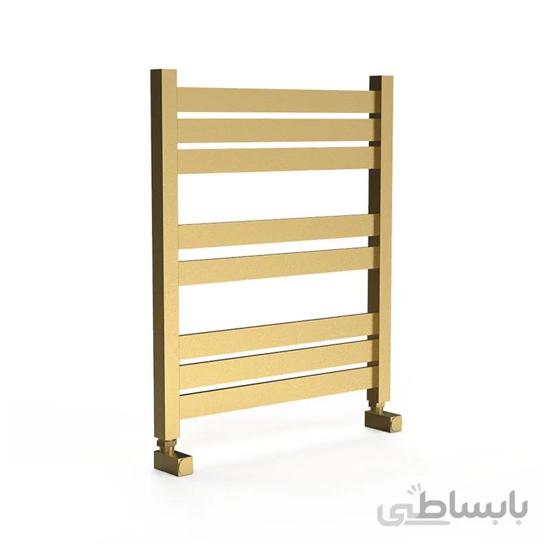 حوله خشک کن استیل طلایی مات فلت مستطیلی