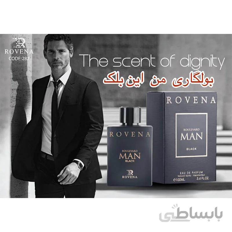 ادکلن روونا Rovena Boulevard Man Black حجم 100 میل ( بولگاری این بلک )