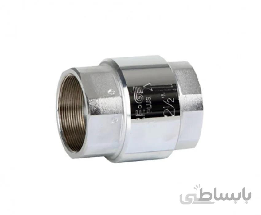 شیر یکطرفه برنجی کرومه خنبره 1/4 1 اینچ مدل 3122P 07