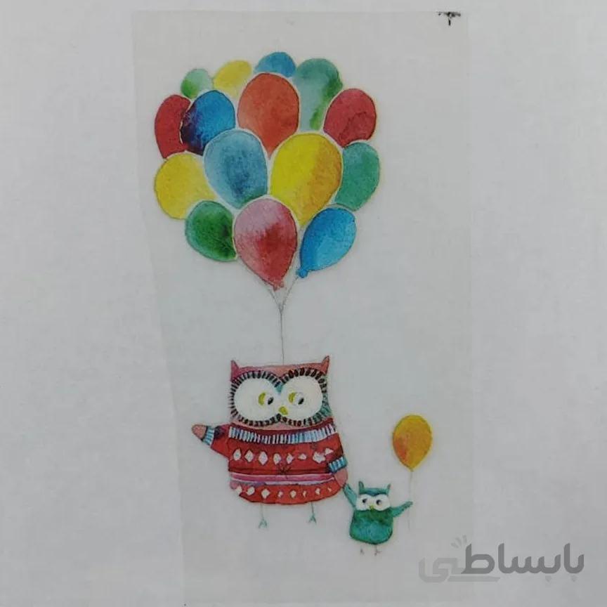 استیکر حرارتی پارچه - جغد