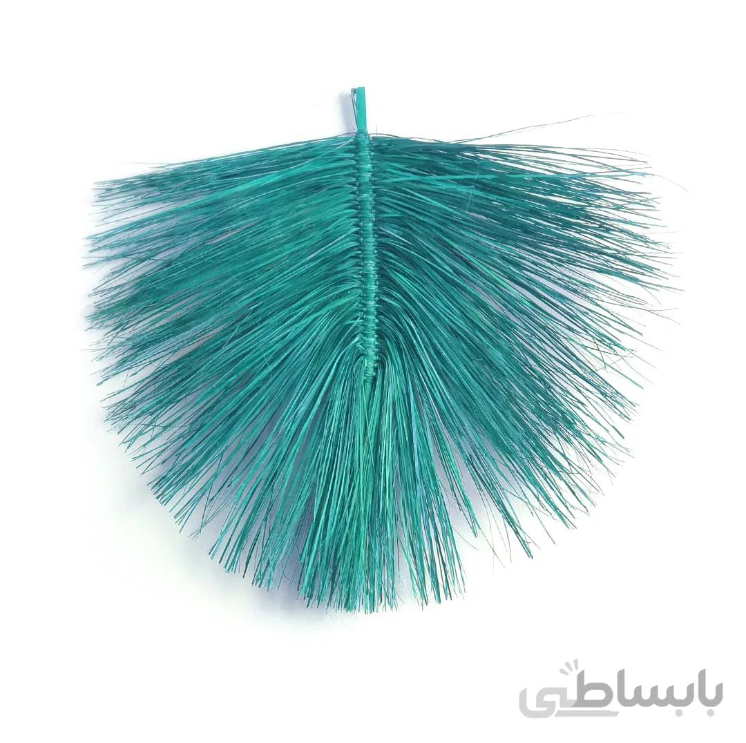 برگ دیوارکوب حصیری رنگی سبز