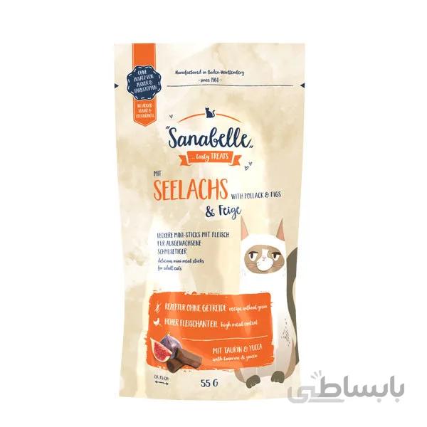 اسنک تشویقی گربه با طعم ماهی و انجیر سانابل – Sanabelle snack seelachs