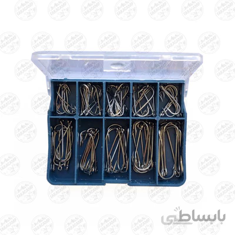 مجموعه قلاب ماهیگیری به همراه جعبه قلاب ۸۵ عدد