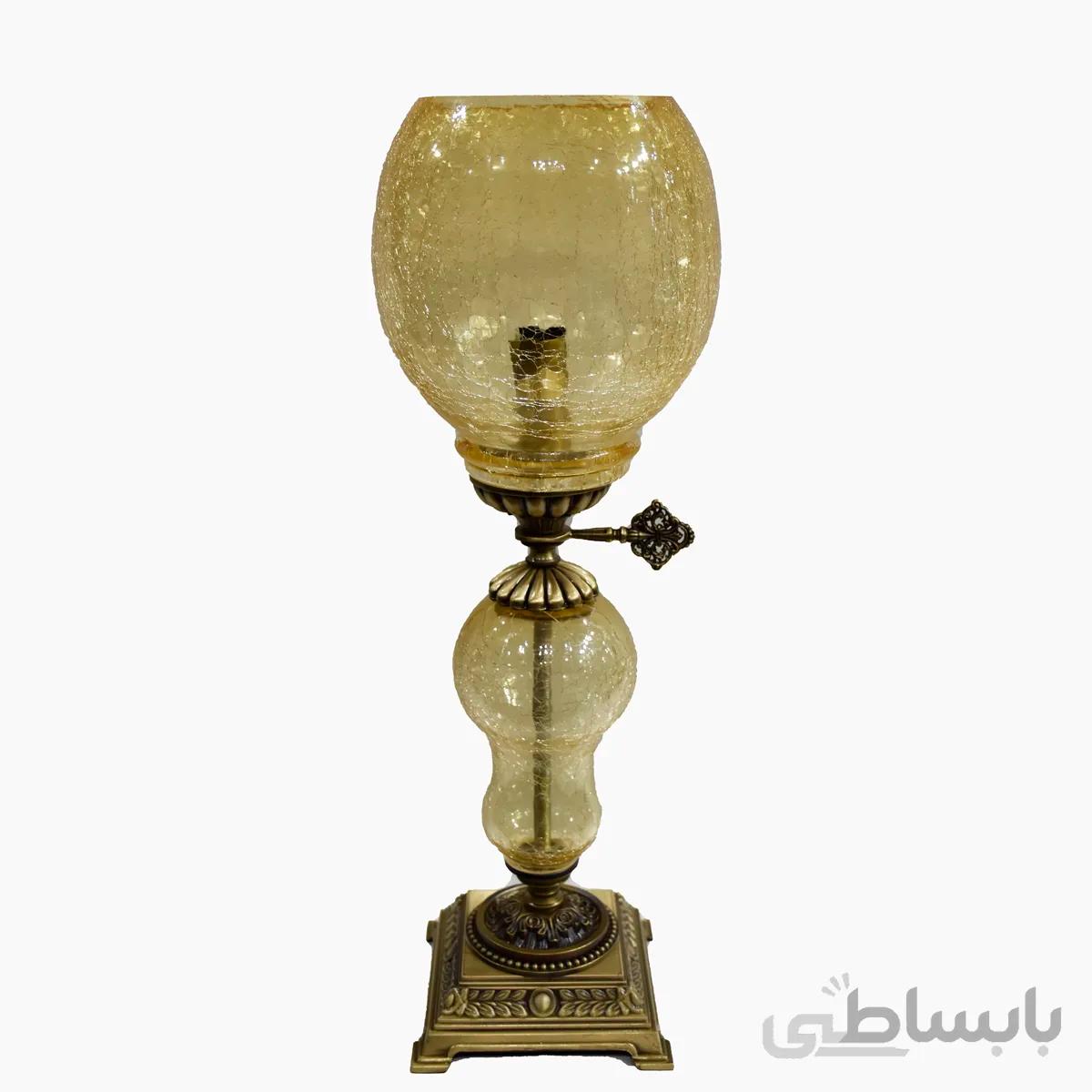 شمعدان بدنه ابگز پایه برنز