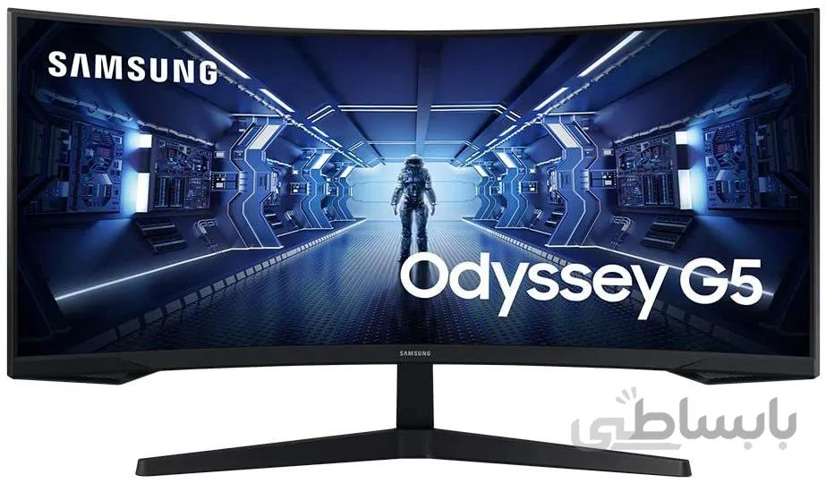 مانیتور 34 اینچ منحنی گیمینگ سامسونگ مدل Odyssey G5 سایز 34 اینچ