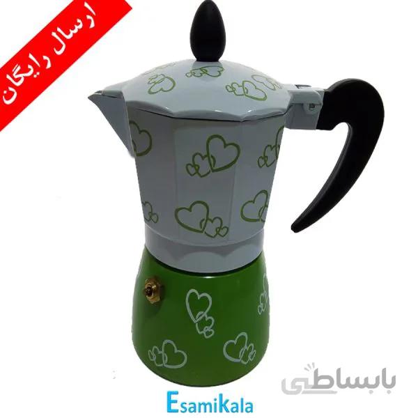 قهوه جوش موکاپات رنگی 3کاپ