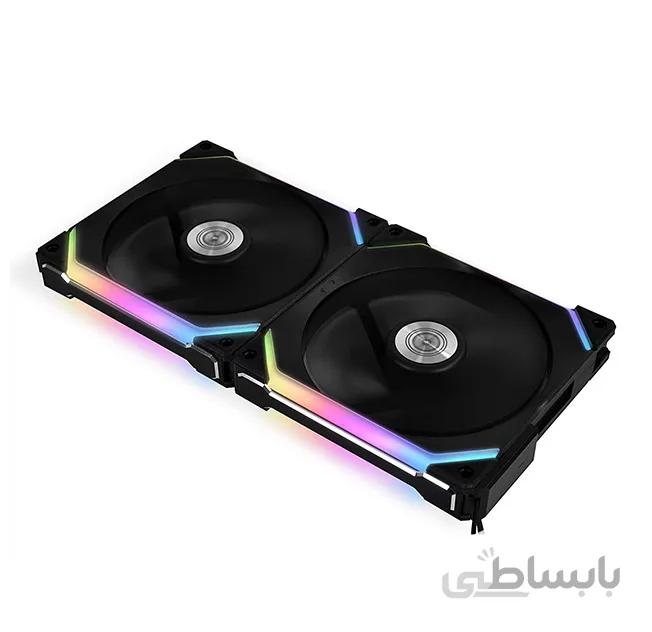 فن کیس لیان لی سری UNI Fan SL مدل ARGB Black 140mm LED بسته دو عددی