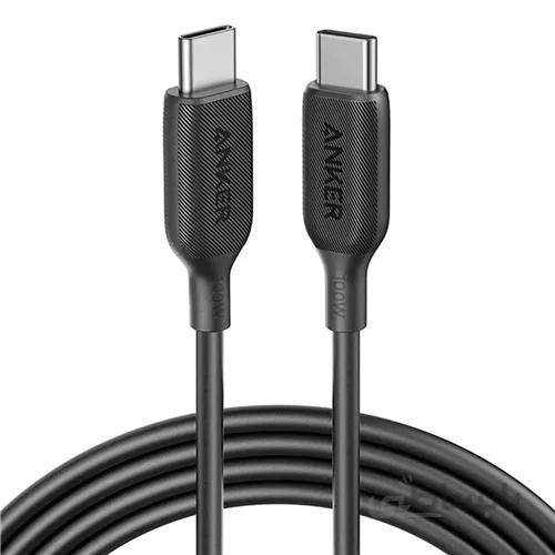 کابل فست شارژ 100 وات انکر PowerLine III USB-C to USB-C طول 180 سانتی متر مدل A8856