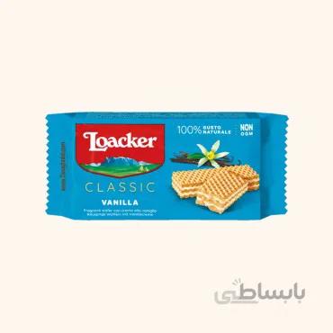 ویفر لواکر کلاسیک کرمدار وانیلی 45 گرمی