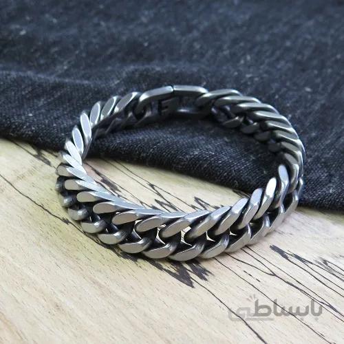 دستبند کارتیه استیل پهن