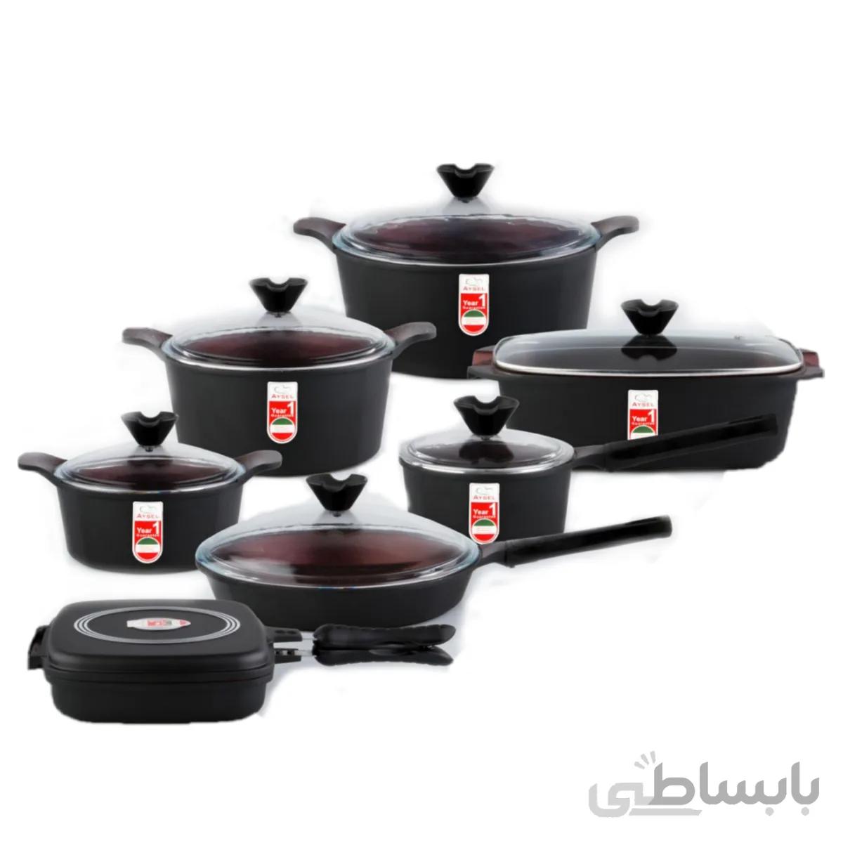 سرویس پخت و پز ۱۴ پارچه آیسل مدل سلین