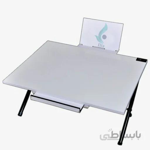 میز تحریر تاشو پنل دار وایت بردی (سایز 70)