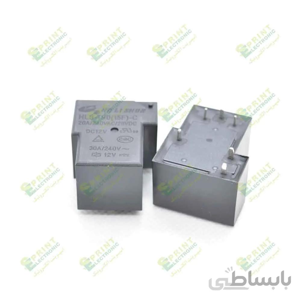 رله 12 ولت T شکل 6 پایه 30 آمپر HLS-T90(15F)-C