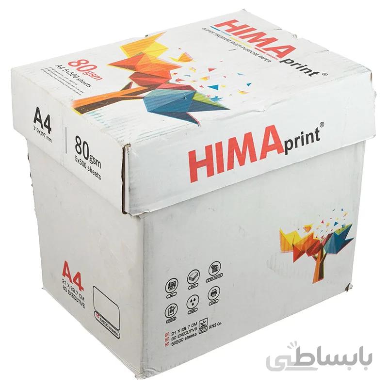 کاغذ A4 هیما HIMA بسته 2500 عددی 80 گرمی کارتن دار