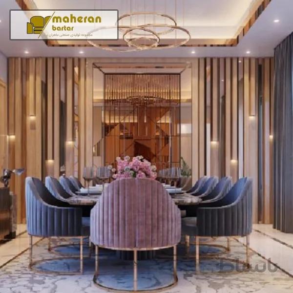 صندلی ناهار خوری استیل طرح رونیکا ronika
