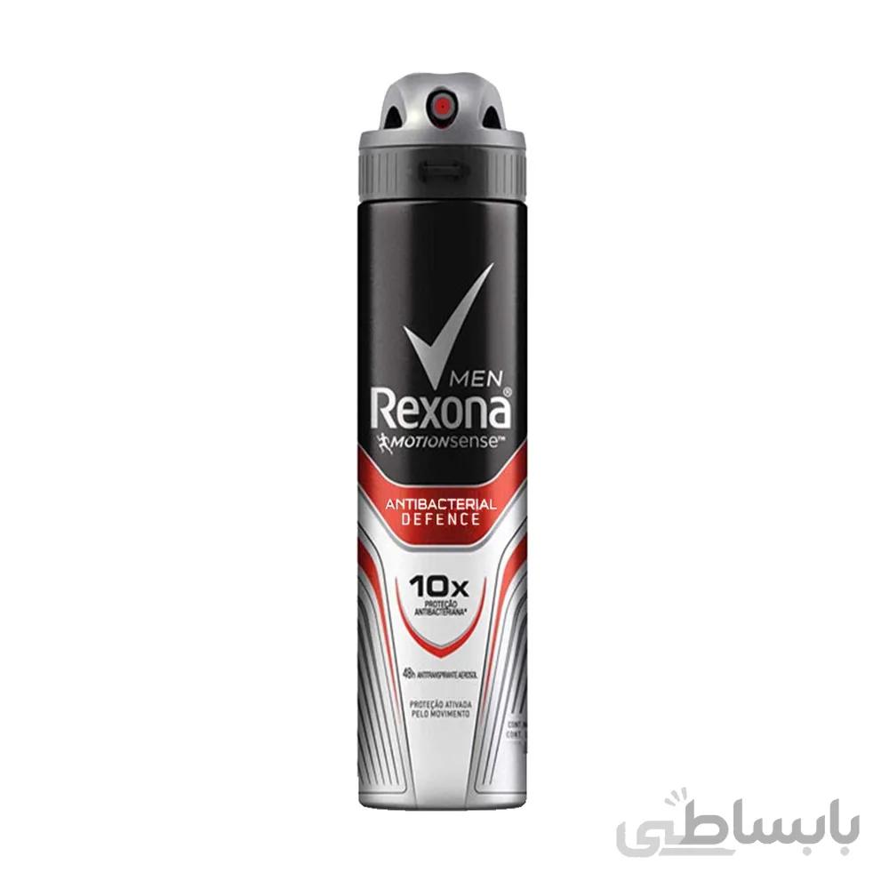 اسپری ضد تعریق مردانه رکسونا مدل Antibacterial Defense حجم ۲۰۰ میل