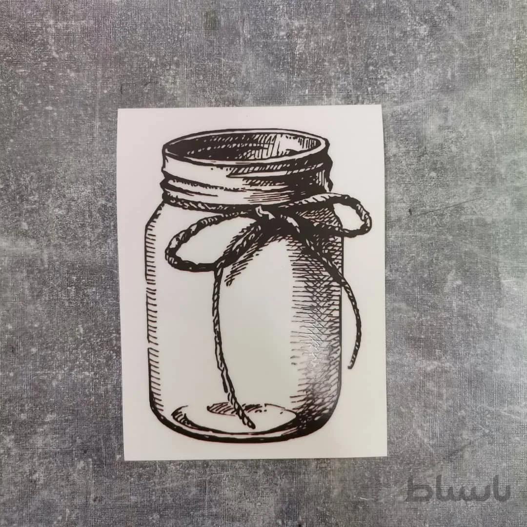 استیکر شفاف بطری بزرگ