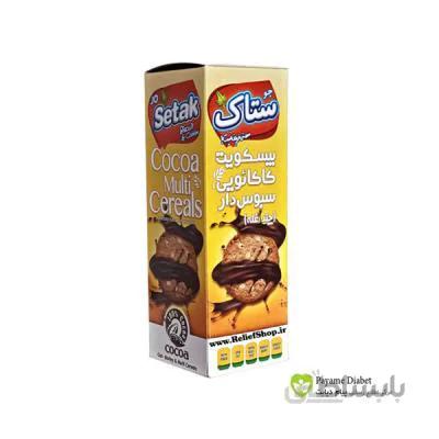 بیسکویت سبوس دار چندغله کاکائو