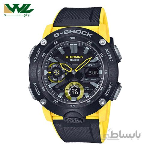 ساعت مچی مردانه G-Shock کاسیو با کد GA-2000-1A9DR ا GA-2000-1A9DR