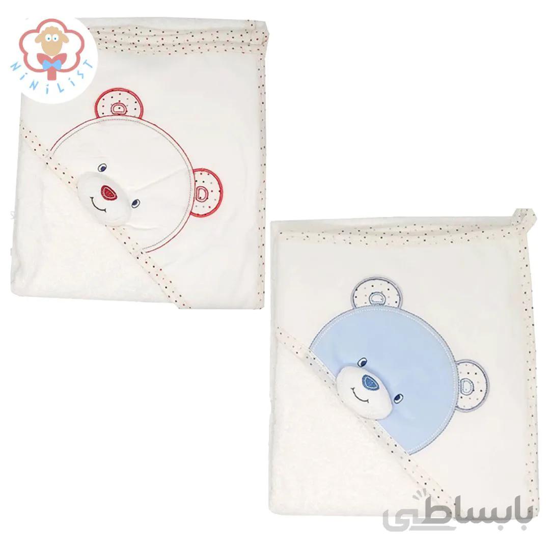ست حوله Mini damla مدل خرس ۲ تکه